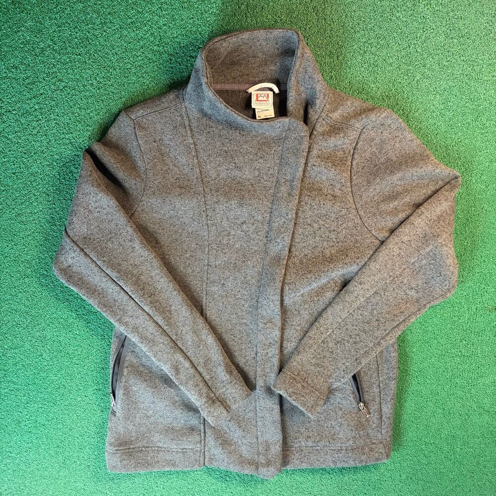 Size XL Mens – Avalanche Gray Full Zip Fleece Sweater Jacket